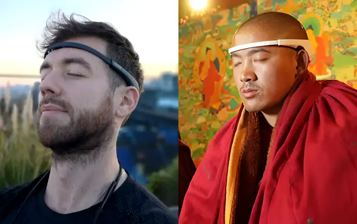 Meditation with headband support